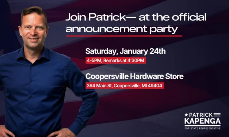 Patrick's Campaign Announcement Party